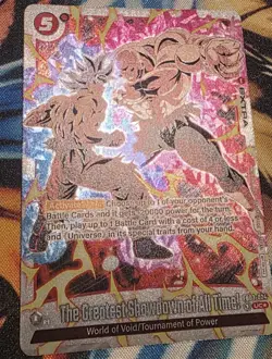 Greatest Showdown Holo Winner Card Dragon Ball Fusion World Tournament FB03-024 - Image 1