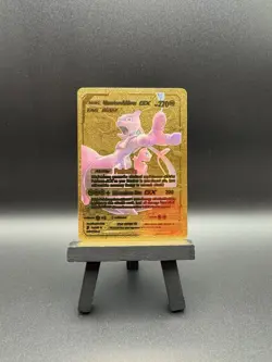 Mewtwo & Mew GX Gold Foil Card Pokemon - Image 1