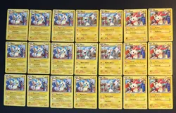 Minun & Plusle Lot 21 Pokemon Nintendo Cards NM/LP/MP 2013, 2016, 2017 - Image 1