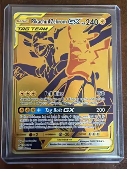 Pokemon Pikachu & Zekrom GX TCG Sun & Moon SM248 Holo Promo Card - Image 1
