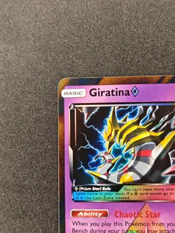 Giratina Prism Star SM Ultra Prism 58/156 Holo Pokemon Card NM - Image 2