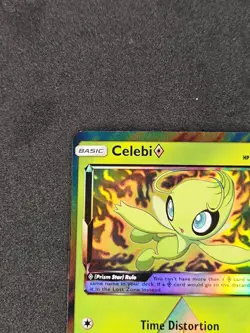 Celebi Prism Star Holo 19/214 2018 Sun & Moon Lost Thunder Pokemon Card NM- - Image 3