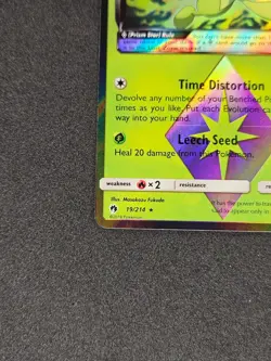 Celebi Prism Star Holo 19/214 2018 Sun & Moon Lost Thunder Pokemon Card NM- - Image 5