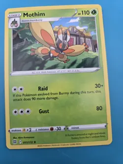 Mothim - 011/172 - Rare - Pokemon Card NM - Image 1