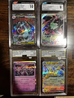 Pokemon Graded Gem Mint/mint Japanese Card Lot 4 including a Mega Charizard X ex - Image 1