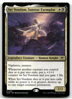 Syr Vondam, Sunstar Exemplar 231 MTG Edge of Eternities R NM - Image 1