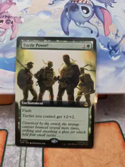 1x Turtle Power! Extended Art, TMNT, Magic MTG NM - Image 1