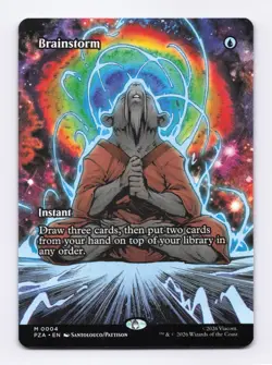 Brainstorm (Borderless) 0004 (M) MTG Teenage Mutant Ninja Turtles Source (PZA) - Image 1