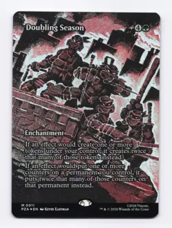 Doubling Season (Borderless Foil) 11 (M) MTG Teenage Mutant Ninja Turtles (PZA) - Image 1