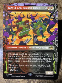 MTG TCG TMNT Raph & Leo, Sibling Rivals Showcase 0249 Regular Rare - Image 1