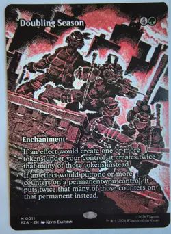 MTG Doubling Season (Borderless Source Material), NM/Unplayed, TMNT - Image 1