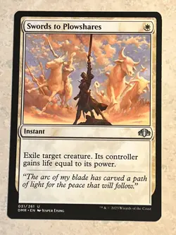 DDcards 🇨🇦Mtg Magic The Gathering Dominaria Remastered Swords To Plowshares - Image 1