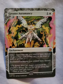 Magic: The Gathering - Mtg - Greater Auramancy - WOT Borderless M.RARE - N.Mint - Image 1