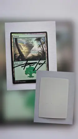 Forest Foil Dragons of Tarkir Signed Artist Proof MTG - Image 3