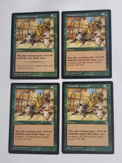 MTG Playset 4x Monstrous Growth (Portal/Green/C) - BGM - Image 1