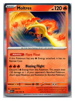 Charizard ex League Battle Deck - Pokemon 151 - Holo Rare Moltres - 146/165 - Image 1