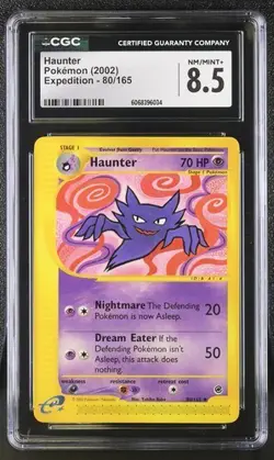Haunter Pokemon (2002) Expedition 80/165 CGC 8.5 NM/MINT+ Uncommon WOTC - Image 1