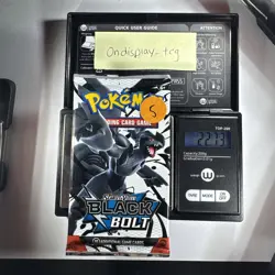 22.73g Pokemon TCG SV 10.5 Black Bolt Booster Pack Sealed! - Image 1