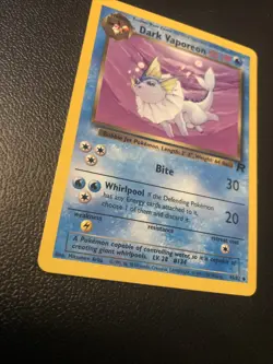 Dark Vaporeon 45/82 Team Rocket Pokemon Card In NM Condition - Image 2