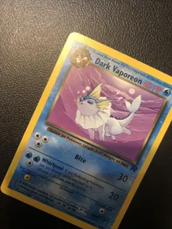 Dark Vaporeon 45/82 Team Rocket Pokemon Card In NM Condition - Image 4