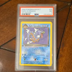 Pokemon Team Rocket Dark Gyarados 1st Edition #8/82 PSA 7 2000 Rare - Image 1