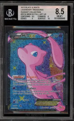 Pokemon Mew EX Legendary Treasures Radiant Coll. Full Art #RC24 BGS 8.5 - Image 1