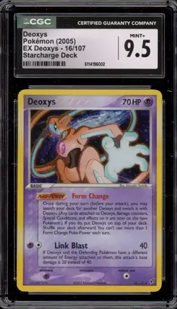 Pokemon Deoxys EX Deoxys Starcharge Deck Holo Rare #16 CGC 9.5 - Image 1