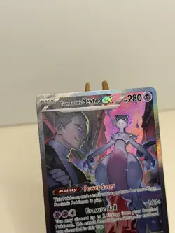 Pokemon Team Rockets Mewtwo EX 231/182 Full Art Destined Rivals English - Image 2
