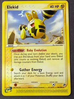 Elekid 36/100 Pokemon TCG 2003 Sandstorm Expedition Uncommon Regular Finish - Image 1