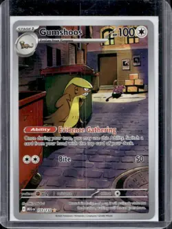 2025 Pokemon Mega Evolution Gumshoos Illustration Rare #153/132 - Image 1