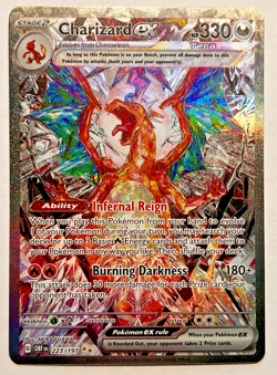 Pokemon Charizard ex 223/197 SV03: Obsidian Flames Special Illustration Rare NM - Image 1