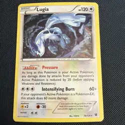 Lugia 78/124 Holo Cracked Ice Rare Fates Collide 2016 Pokemon LP/MP - Image 1