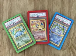 Pokemon TCG 25th Anniversary Celebrations Charizard Trio PSA 10 - Image 1