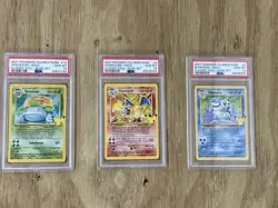 Pokemon TCG 25th Anniversary Celebrations Charizard Trio PSA 10 - Image 2