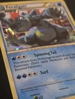Pokemon TCG Feraligatr Heartgold & Soulsilver 20/123 Holo Promo Cracked Ice - Image 2