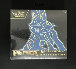 Mega Evolution Pokemon Center Elite Trainer Box Lucario Brand New - Image 1