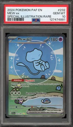 Pokemon Mew ex Paldean Fates Special Illustration Rare #232 PSA 10 Gem Mint - Image 1