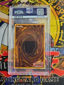 Yugioh Junk Warrior Quarter Century Secret Rare Maze of Millenia PSA 9 - Image 2