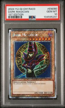 Dark Magician RA03-EN080 1st Edition Platinum Secret Rare Yugioh PSA 10 *281 - Image 1