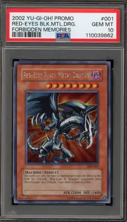 Yu-Gi-Oh! Red-Eyes Black Metal Dragon Forbidden Memories Promo FMR-001 PSA 10 - Image 1