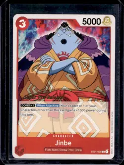 2022 One Piece Premium Card Collection 25th Anniversary Jinbe Promos #ST01-005 - Image 1
