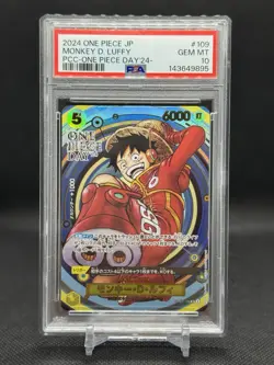 One Piece Day ‘24 Monkey D Luffy Trading Card PSA 10 - Image 1