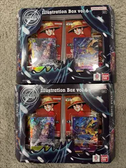 One Piece TCG Illustration Box Vol. 6 NEW AND SEALED LOT OF 2 ! - Image 1