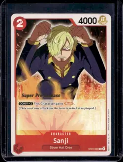 2023 One Piece Premium Card Collection FILM RED Edition Sanji #ST01-004 - Image 1