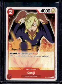 2023 One Piece Premium Card Collection FILM RED Edition Sanji #ST01-004 - Image 1