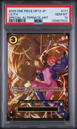 2025 ONE PIECE JPN OP13-CARRYING ON HIS WILL SPECIAL ALTERNATE ART LILITH PSA 10 - Image 1