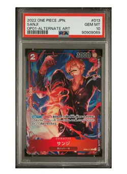 PSA 10 Gem Mint Sanji Alternate -One Piece TCG: Romance Dawn - OP01-Art Japanese - Image 1
