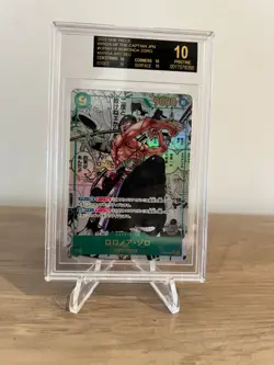 BGS 10 Black Label One Piece Japanese Roronoa Zoro OP06-118 - Image 1