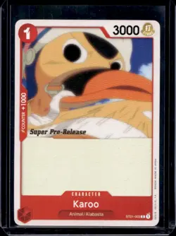 One Piece Romance Dawn Karoo Promo Super Pre-Release Character #ST13-001 - Image 1