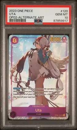 2023 ONE PIECE Uta OP02-Alternate Art #120 PSA 10 - Image 1